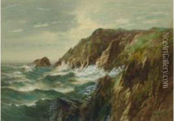 Mer Agitee Oil Painting - George Horne Russell