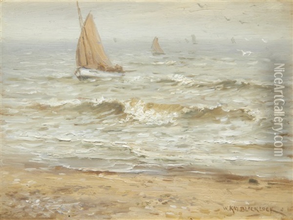 Boats Coming In To Land Oil Painting - William Kay Blacklock