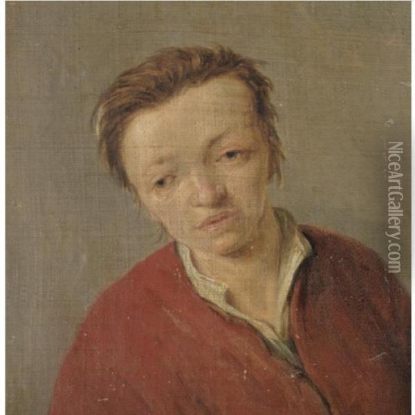 A Tronie Of A Young Boy Oil Painting - Isaack Jansz. van Ostade