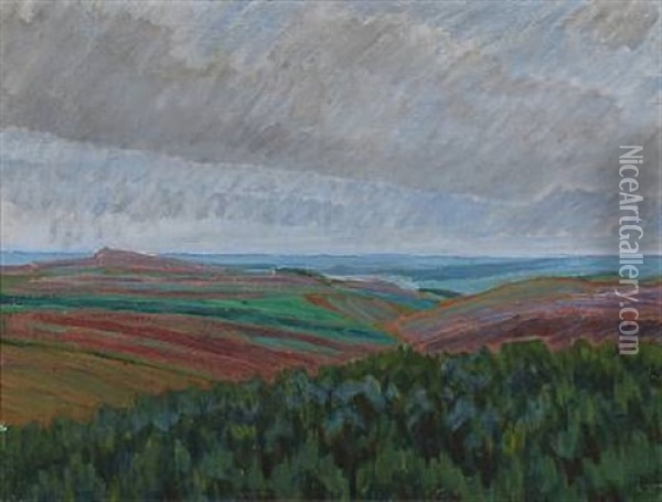 Gravejr (gray Skies) Oil Painting - Niels Larsen Stevns