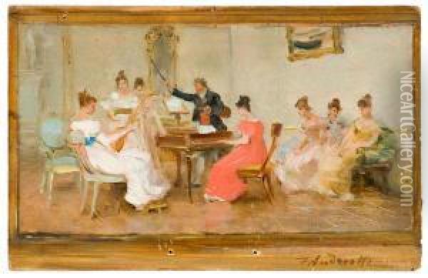 Il Concerto Oil Painting - Federico Andreotti