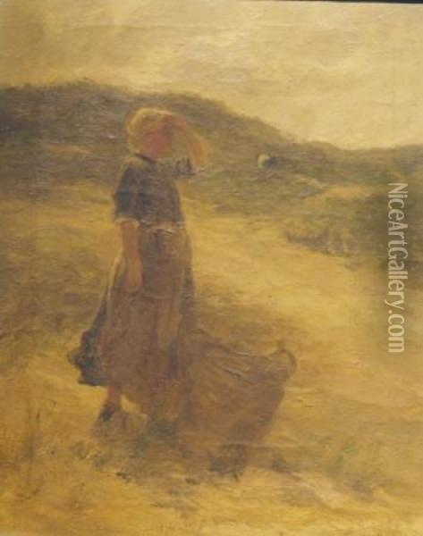 Searching The Horizon Oil Painting - Charles Paul Gruppe