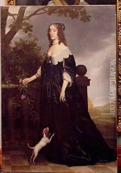 Portrait of Elizabeth Queen of Bohemia 1596-1662 Oil Painting - Michiel Jansz. van Miereveld