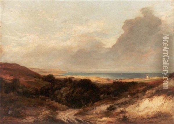 Coastal Landscape Oil Painting - John Linnell