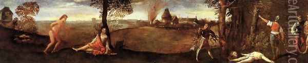 The Legend of Polydorus 2 Oil Painting - Tiziano Vecellio (Titian)