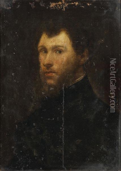 Cm. 59 X 42 Oil Painting - Jacopo Robusti, II Tintoretto