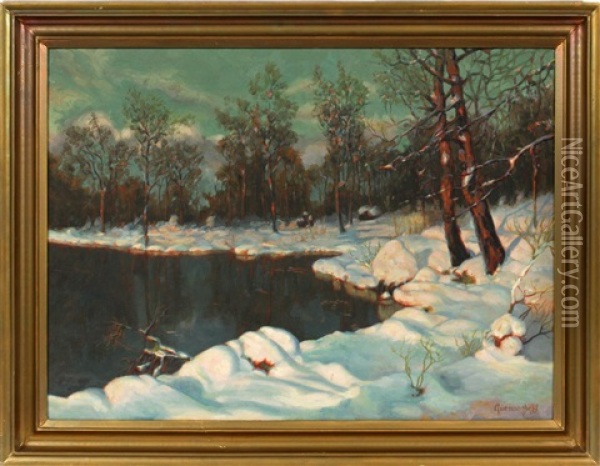 Russian Landscape Oil Painting - Mikhail Guermacheff