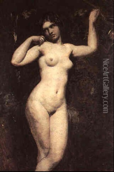 Study Of A Nude Oil Painting - William Etty