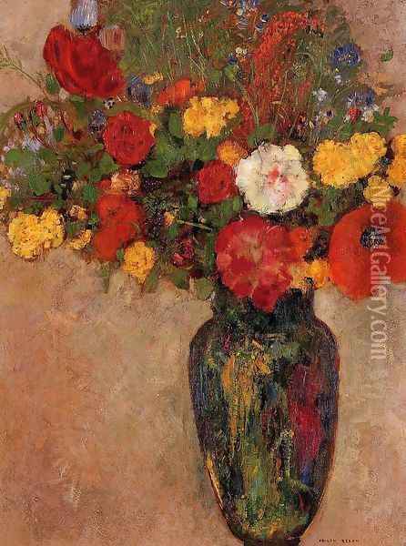 Vase Of Flowers3 Oil Painting - Odilon Redon