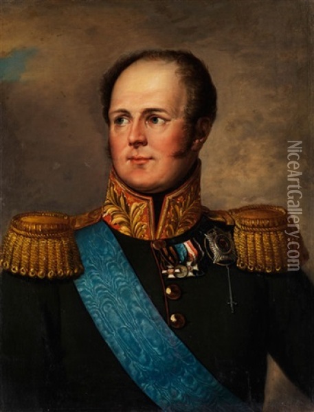 Portrait Des Imperator Alexander I Oil Painting - Francois Pascal Simon Gerard