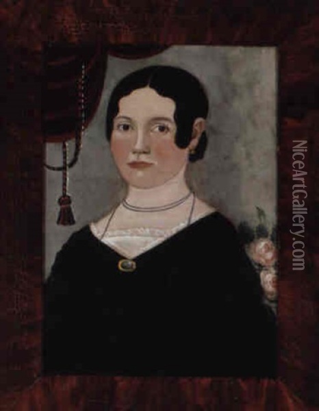 A Portrait Of Hannah Ballard Oil Painting - William Matthew Prior