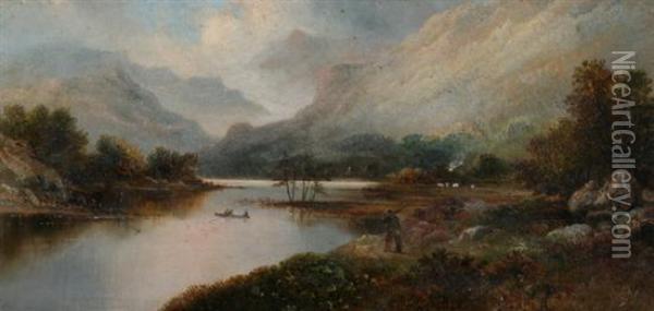 Head Of Windermere Oil Painting - John Kenneth Green