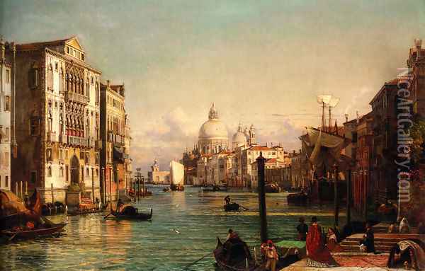 Der Canale Grande, Venedig Oil Painting - Friedrich Nerly the Younger