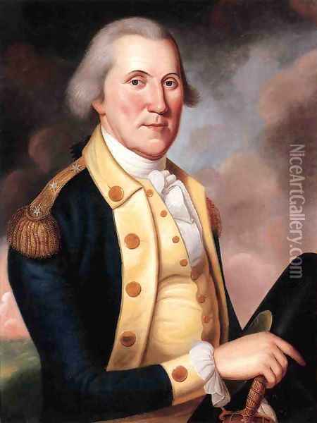 Portrait of George Washington Oil Painting - Charles Peale Polk