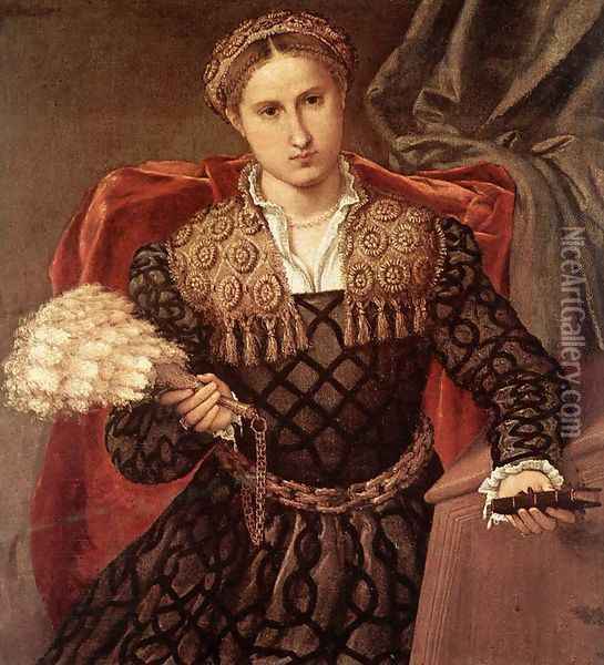 Portrait of Laura da Pola 1544 Oil Painting - Lorenzo Lotto