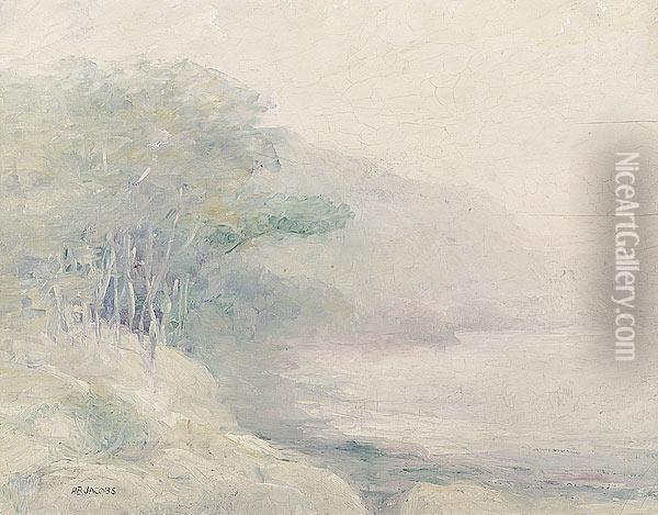 Impressionist Landscape Oil Painting - Hobart B. Jacobs