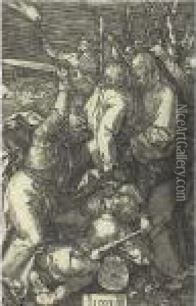 The Betrayal Of Christ (b., M., Holl. 5) Oil Painting - Albrecht Durer