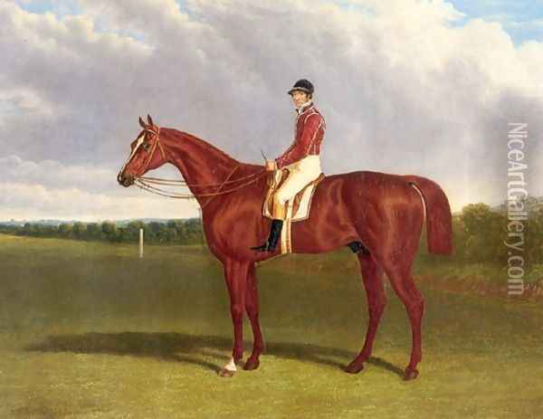 Pleni Potententiary With Jockey Up 1835 Oil Painting - John Frederick Herring Snr