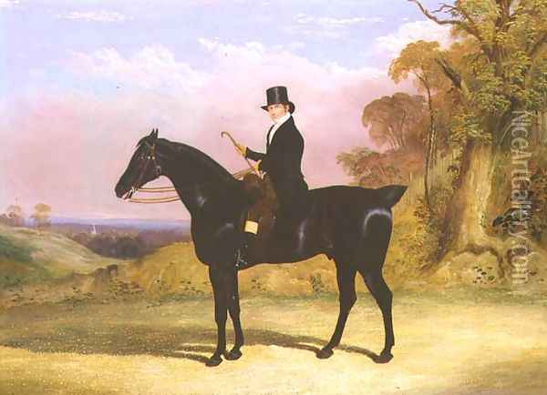 James Nunn, foreman to William Chaplin Esq., 1834 Oil Painting - John Frederick Herring Snr