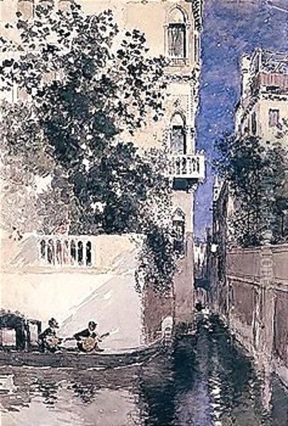 View Of Venice Oil Painting - Martin Rico y Ortega