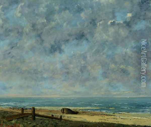 The Sea, c.1872 Oil Painting - Gustave Courbet