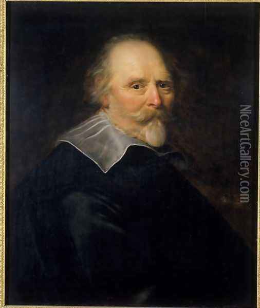 Portrait of an Old Man, 1643 Oil Painting - Abraham de Vries