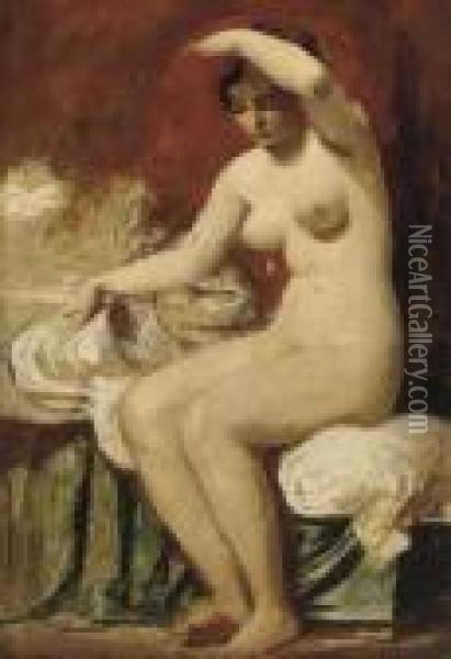 A Female Nude Oil Painting - William Etty