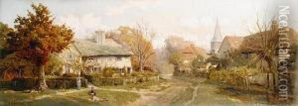 Shere, Surrey Oil Painting - Edward Henry Holder