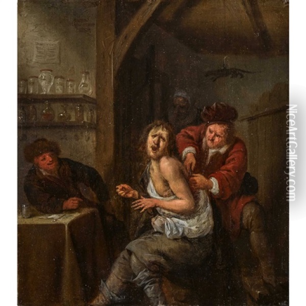 Der Dorfchirurg Oil Painting - Jan Jacobsz Molenaer