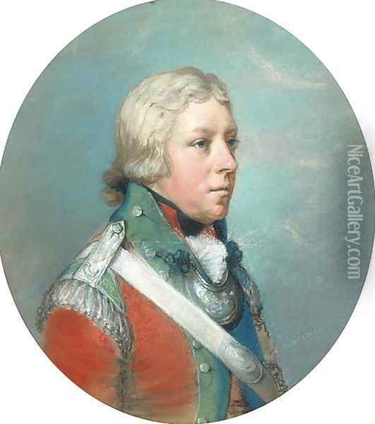 Portrait of Sir Corbett Corbett Oil Painting - Hugh Douglas Hamilton