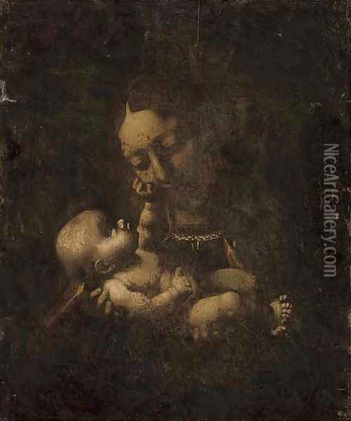 The Madonna and Child 2 Oil Painting - Lombard School