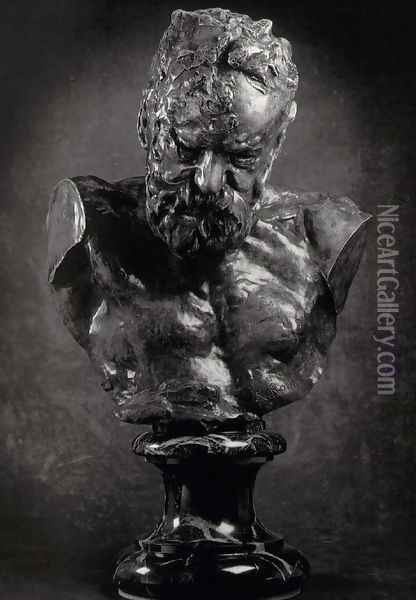 Bust of Victor Hugo Oil Painting - Auguste Rodin