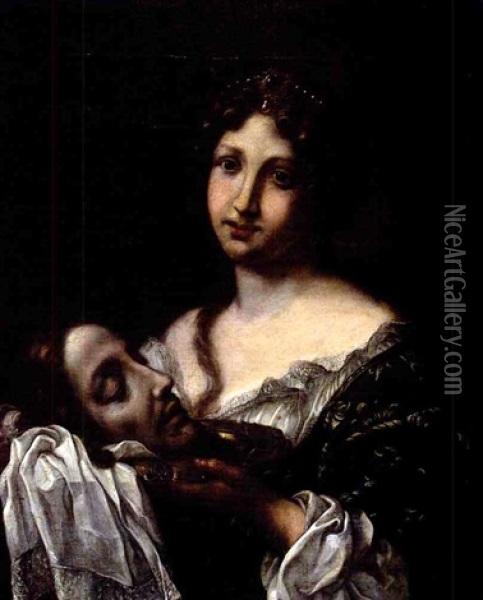 Salome With The Head Of John The Baptist Oil Painting - Carlo Cignani