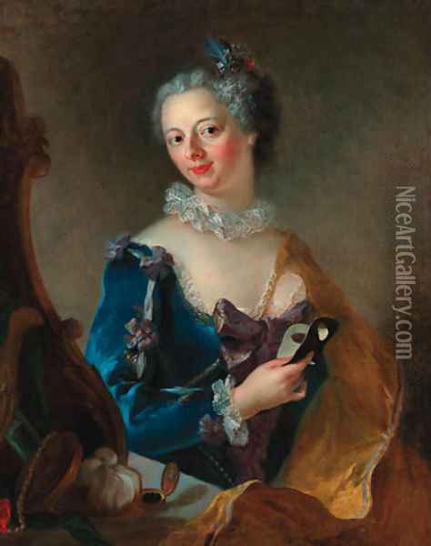 Portrait of a lady Oil Painting - Allesandro Longhi