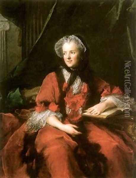 Portrait of Madame Maria Leszczynska Oil Painting - Jean-Marc Nattier