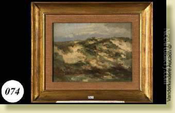 Dunes A La Panne Oil Painting - Auguste Henri Musin