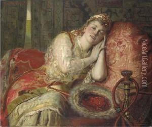 An Odalisque Oil Painting - Leon Herbo