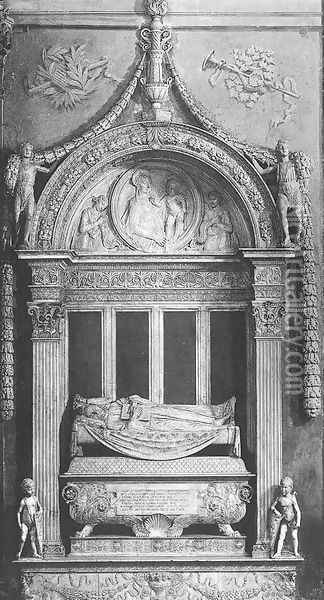 Tomb of Carlo Marsuppini Oil Painting - Desiderio da Settignano