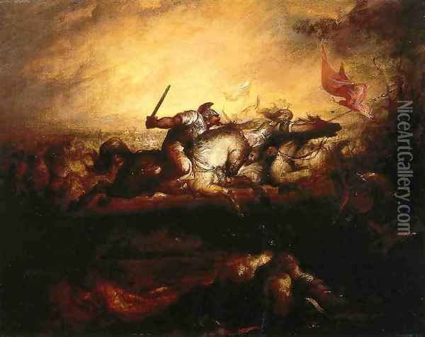 Battle of the Amazons Oil Painting - William Rimmer