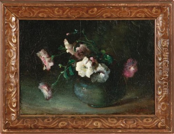 Floral Still Life Oil Painting - Charles Porter