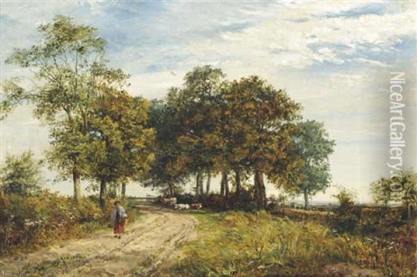 Near Leamington Oil Painting - Frederick (William Newton) Whitehead