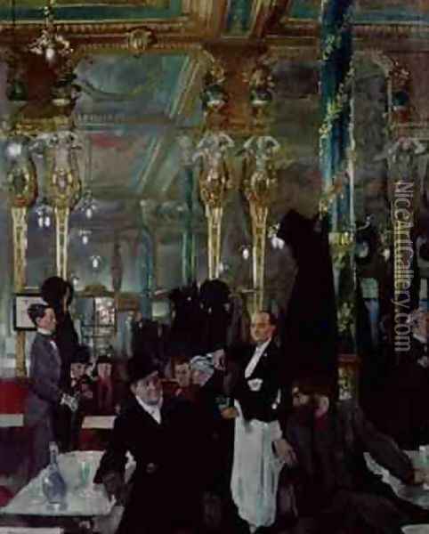 Cafe Royal, London, 1912 Oil Painting - Sir William Newenham Montague Orpen