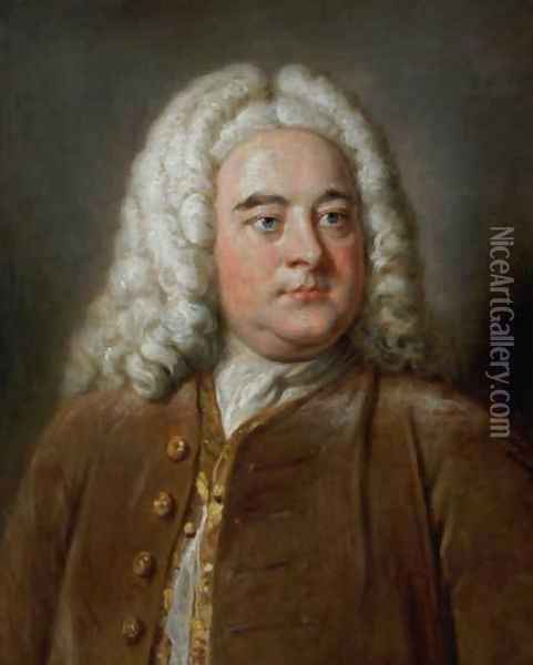 Portrait of George Frederick Handel 1685-1759 Oil Painting - William Hoare