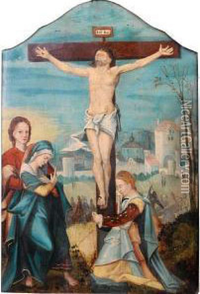 The Crucifixion Oil Painting - Jan Van Scorel