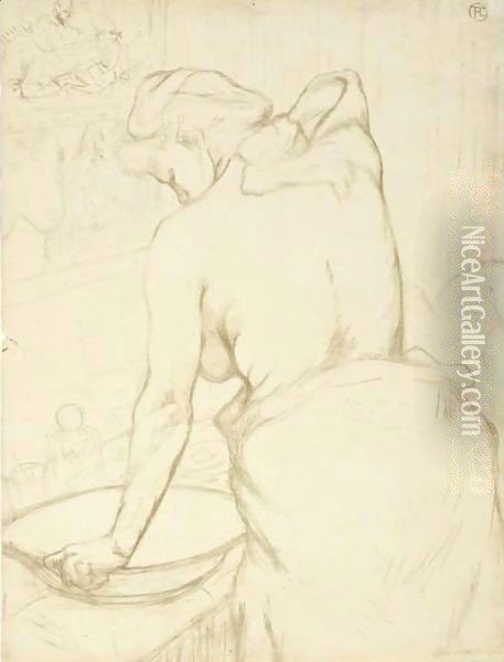 Femme Qui Se Lave Oil Painting - Henri De Toulouse-Lautrec