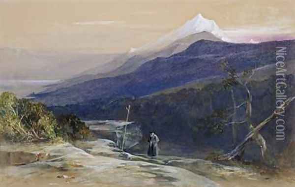 Mount Athos 2 Oil Painting - Edward Lear