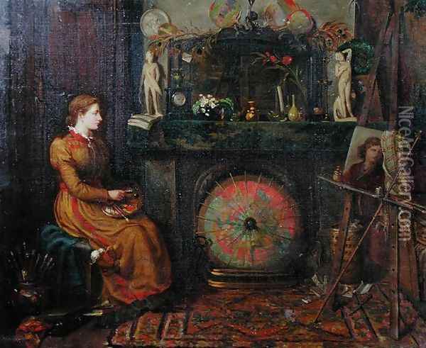 The Artist Oil Painting - Margaret Thomas