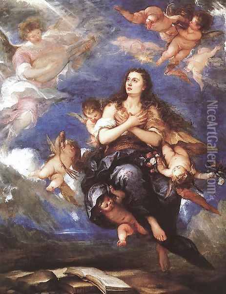 Assumption of Mary Magdalene Oil Painting - Jose Antolinez