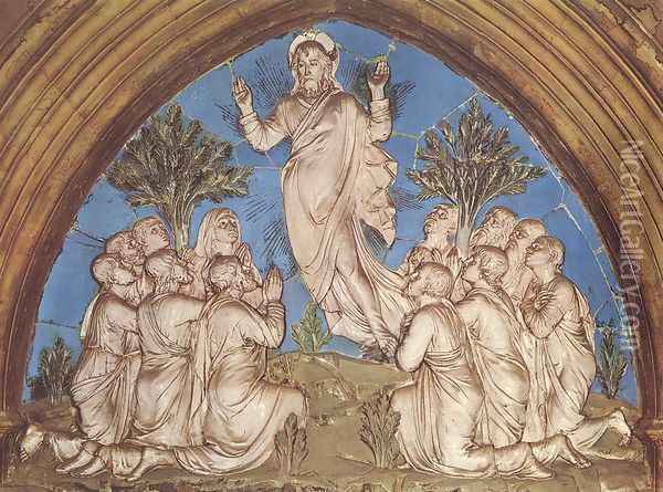 Ascension of Christ Oil Painting - Luca della Robbia