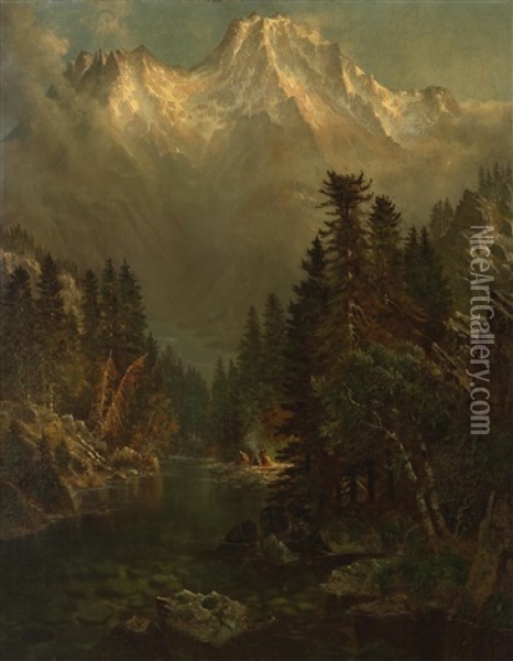 Mount Shasta, California Oil Painting - Edwin Deakin